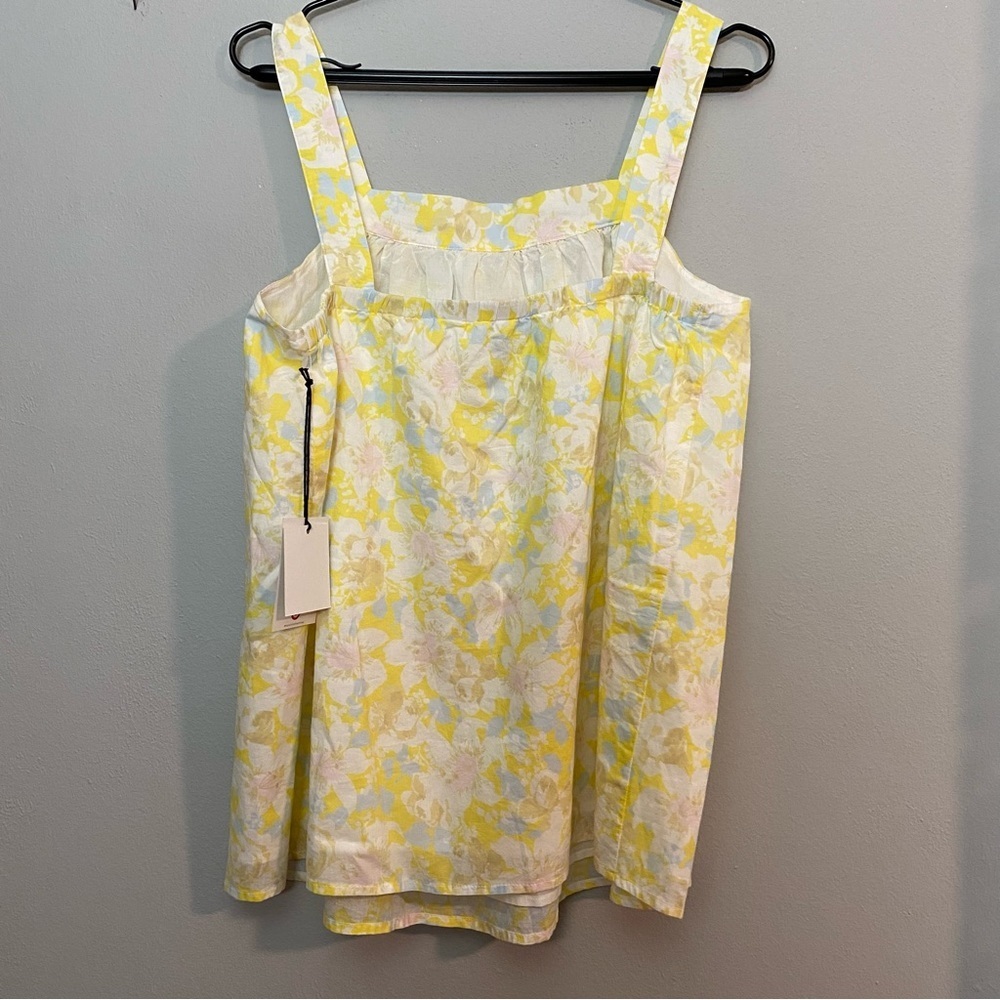 The Nines by Hatch Yellow Floral Maternity Top - Picture 4 of 8